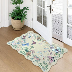 Rugalia easy-clean rug can be wiped, vacuumed, or machine washed