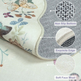 Rugalia soft faux-wool surface provides cloud-like underfoot comfort