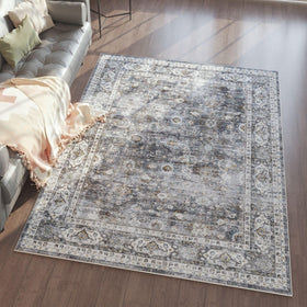 Rugcomf 4x6 area rug soft low-pile close-up for plush barefoot comfort
