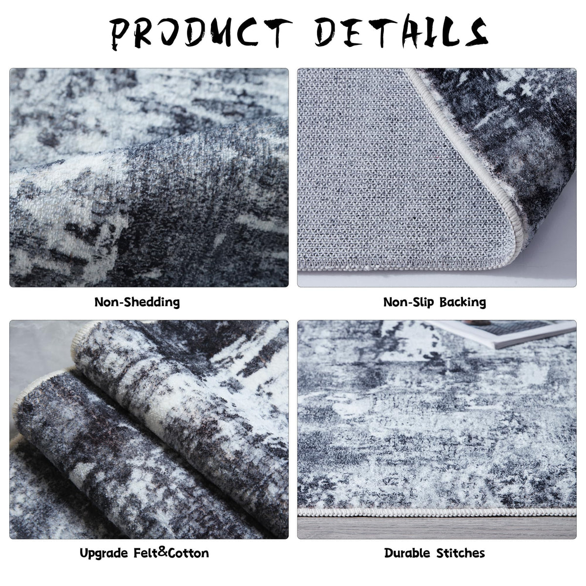 Rugcomf durable, family-friendly rug handles high-traffic living spaces.