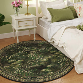 Rugcomf Circle Rug low-pile softness suits busy family spaces