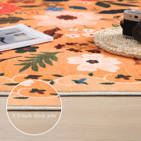 Rugcomf low-pile soft underfoot rug ideal for high-traffic areas.