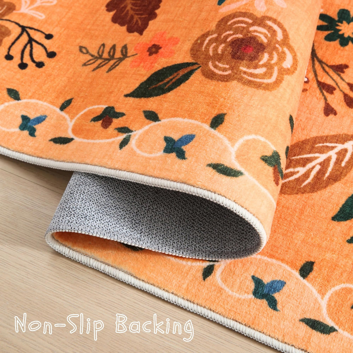 Rugcomf machine washable door mat for easy cleaning after spills.