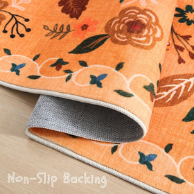 Rugcomf machine washable door mat for easy cleaning after spills.