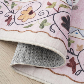 Rugcomf durable color-fast fibers resist fading for long-lasting vibrant décor.