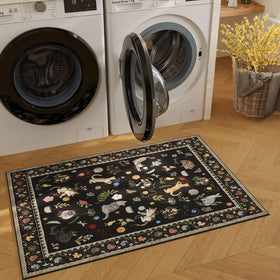 Rugcomf kid and pet-friendly rug stands up to daily activity.