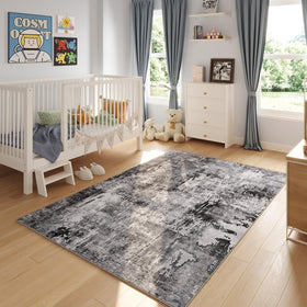 Rugcomf machine-washable rug keeps spills simple and appearance fresh.