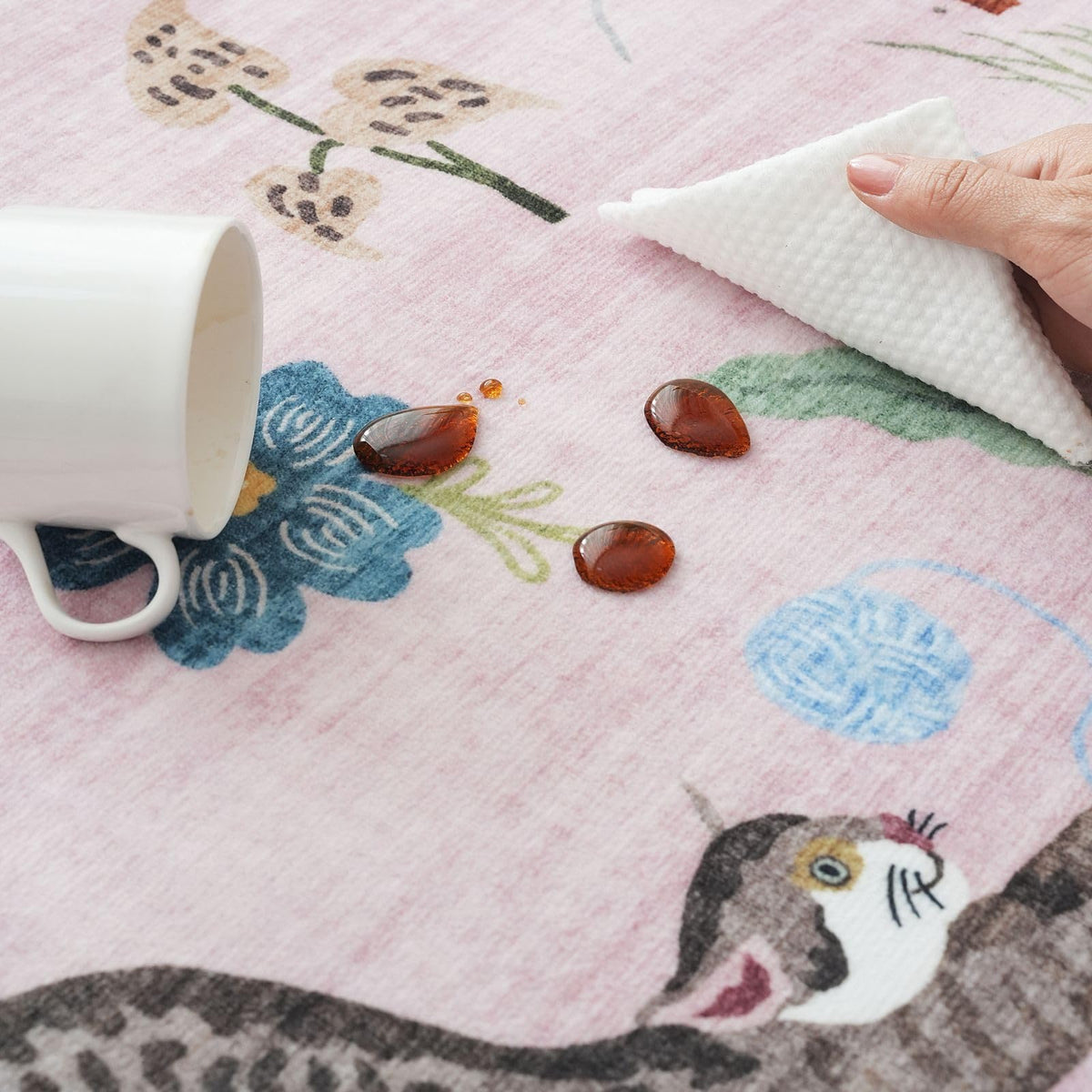 Rugcomf living-room-inspired rug suits dining-room or kitchen areas with versatile style.