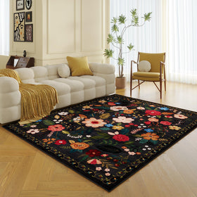 Rugcomf 5x7 rug suits living rooms and bedrooms.