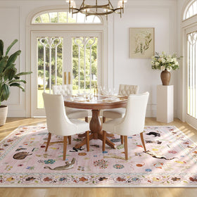 Rugcomf low-pile soft-underfoot design provides comfortable everyday stepping.