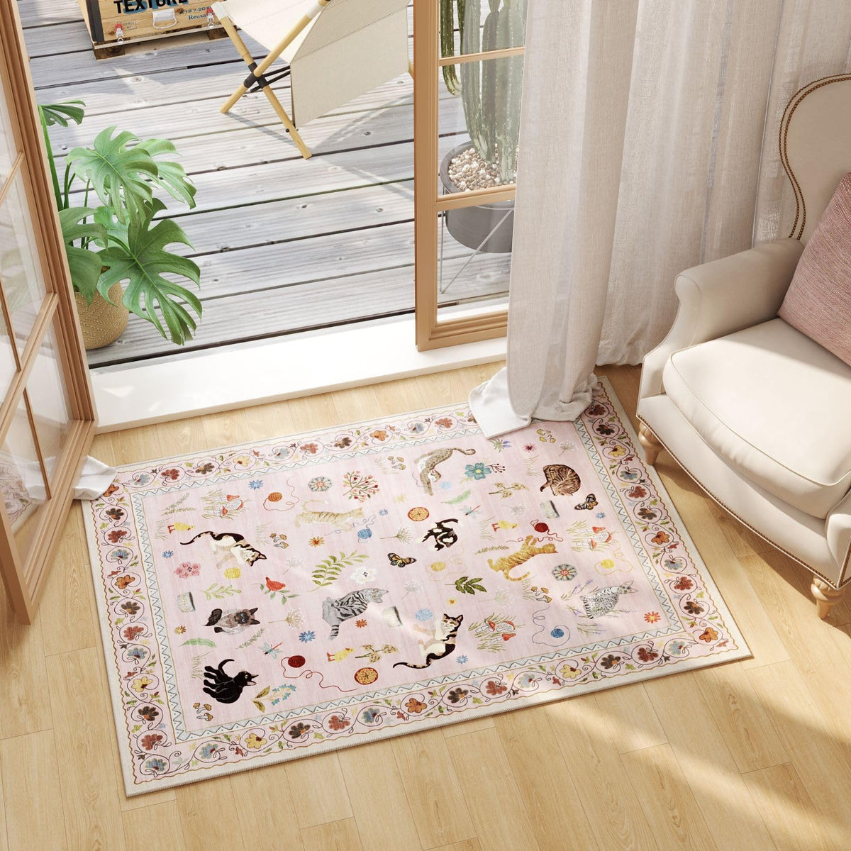 Rugcomf machine washable entry rug; easy cleanup
