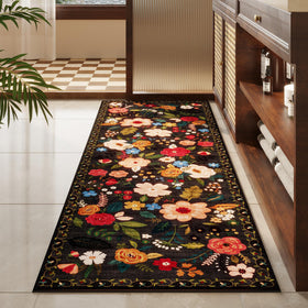 Rugcomf runner durable faux-wool fibers withstand daily use.