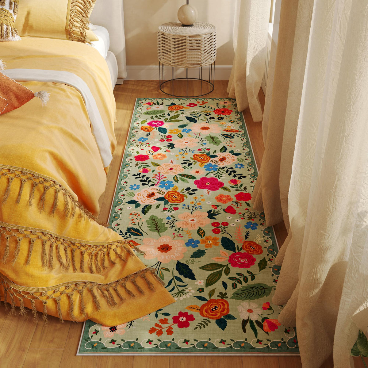 Rugcomf runner rug ideal for kitchen use and hallway comfort