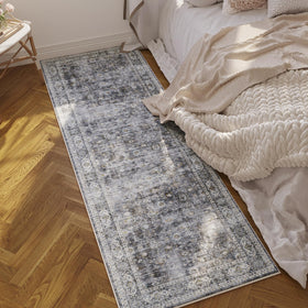 Rugcomf Runner Rug low-pile construction stays under doors and furniture.