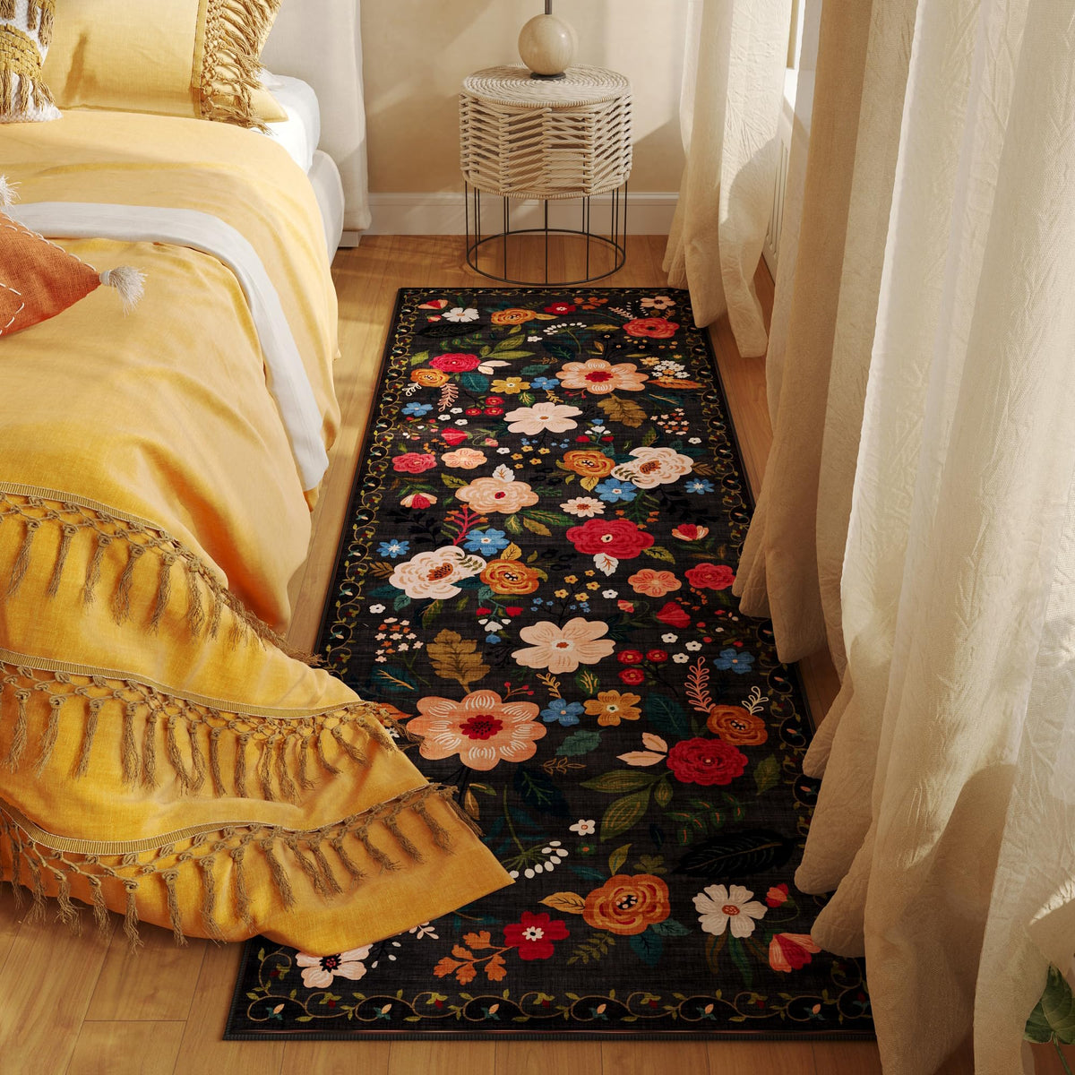 Rugcomf runner vintage medallion adds timeless charm to any room.