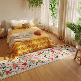 Rugcomf vintage medallion design enhances living areas with boho charm