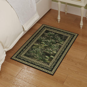 Rugcomf non-slip backing keeps the rug steady on hard floors.