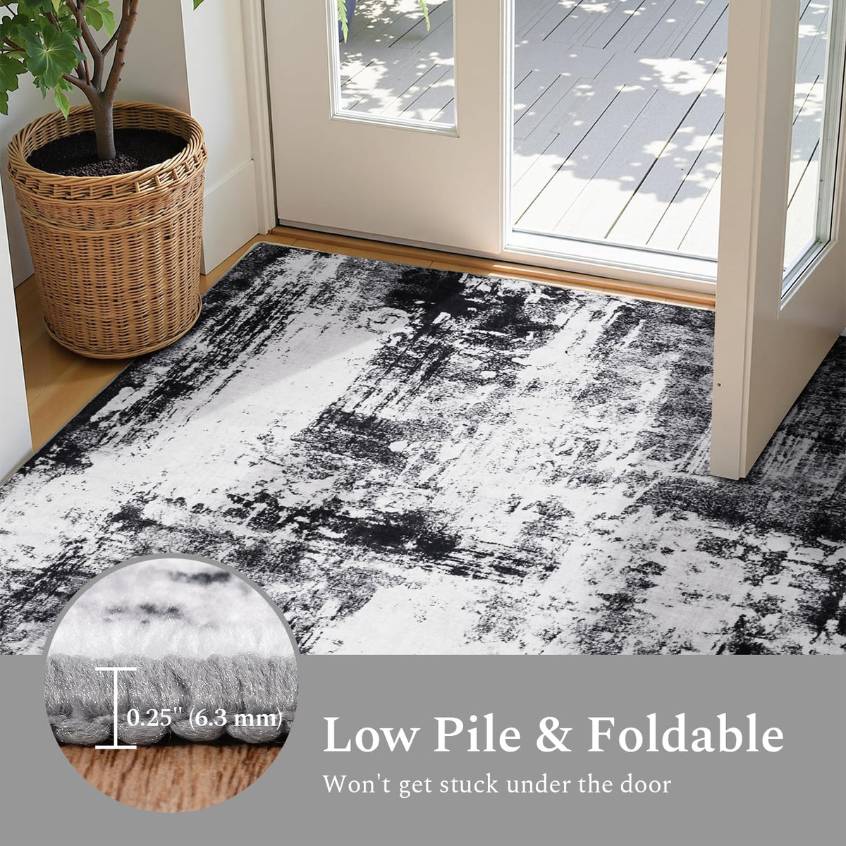 Rugflix 8x10 dining-room rug suits social meals while protecting floors