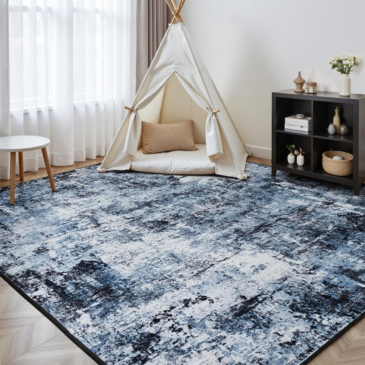 Rugflix home office friendly layout fits workstations and study corners.