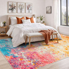 Rugflix soft plush low-pile closeup highlights a cozy underfoot feel.