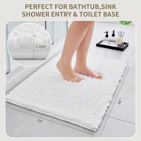 Ruggnovea extra thick chenille pile provides plush comfort.
