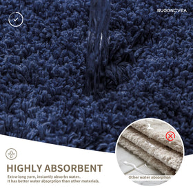 Ruggnovea machine-washable bath mat stays vibrant after multiple cycles.