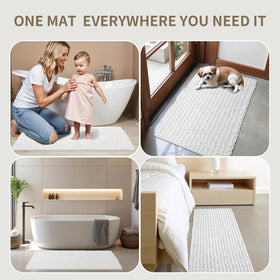Ruggnovea versatile room mat for bedroom or living areas.
