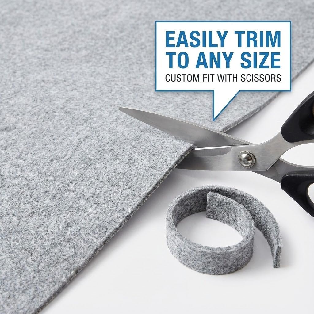 Rugs.com Everyday Performance Rug Pad on tile floor reduces movement and wear.