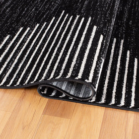 Jute backing on Rugshop Bohemian Stripe runner adds stability