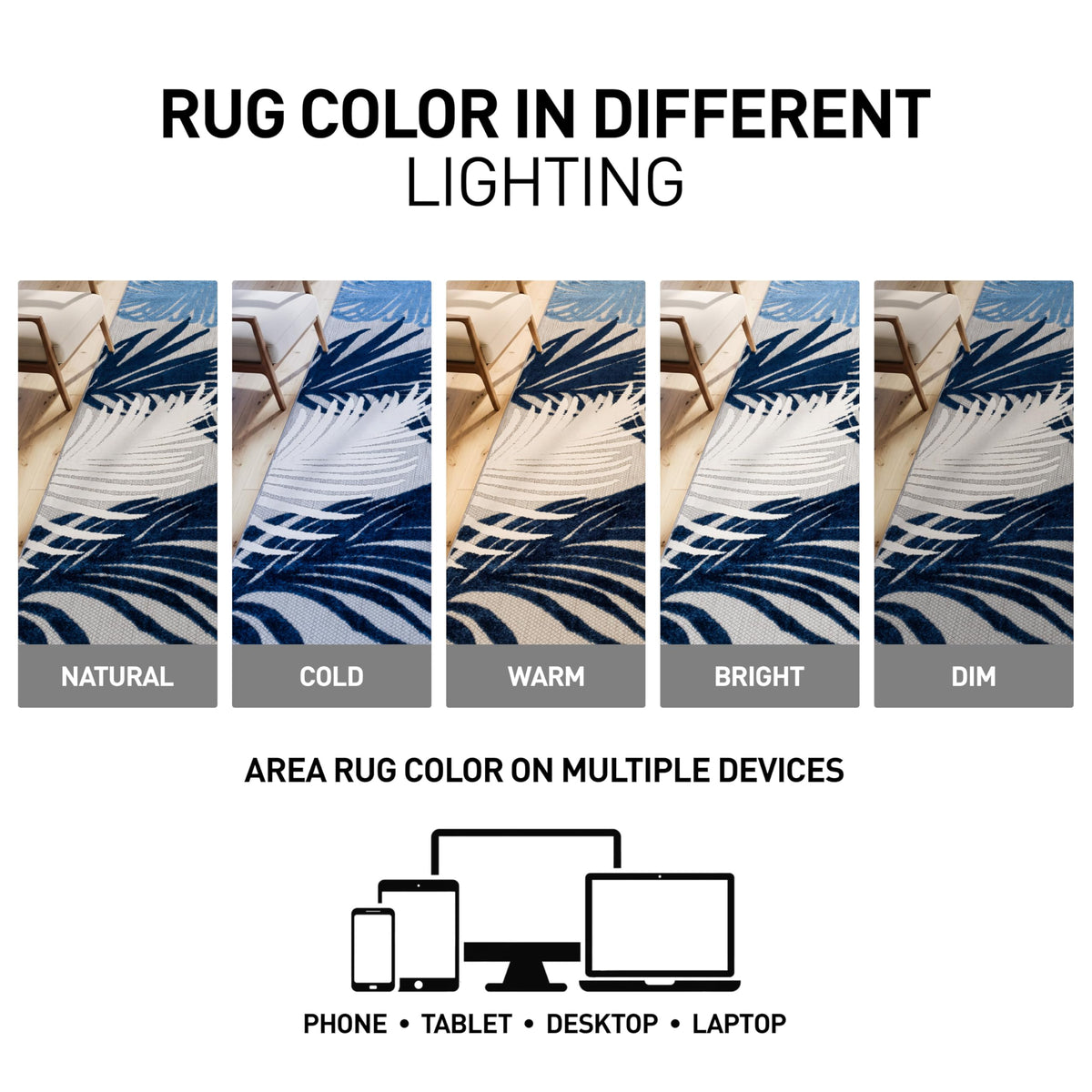 Rugshop Lucca weatherproof rug withstands outdoor use and frequent rinsing.