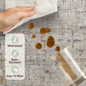Rugxara machine-washable rug easily refreshes between uses.