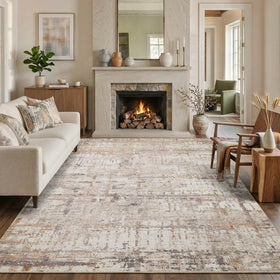 Rugxara 6x9 washable rug with modern abstract texture for living spaces.