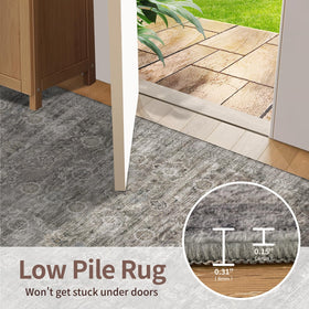 Rugxara soft faux wool rug feels gentle underfoot.