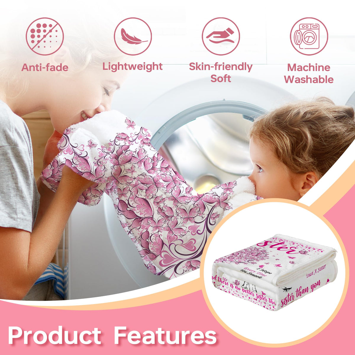 Ruicnte throw is machine washable and durable after many washes.