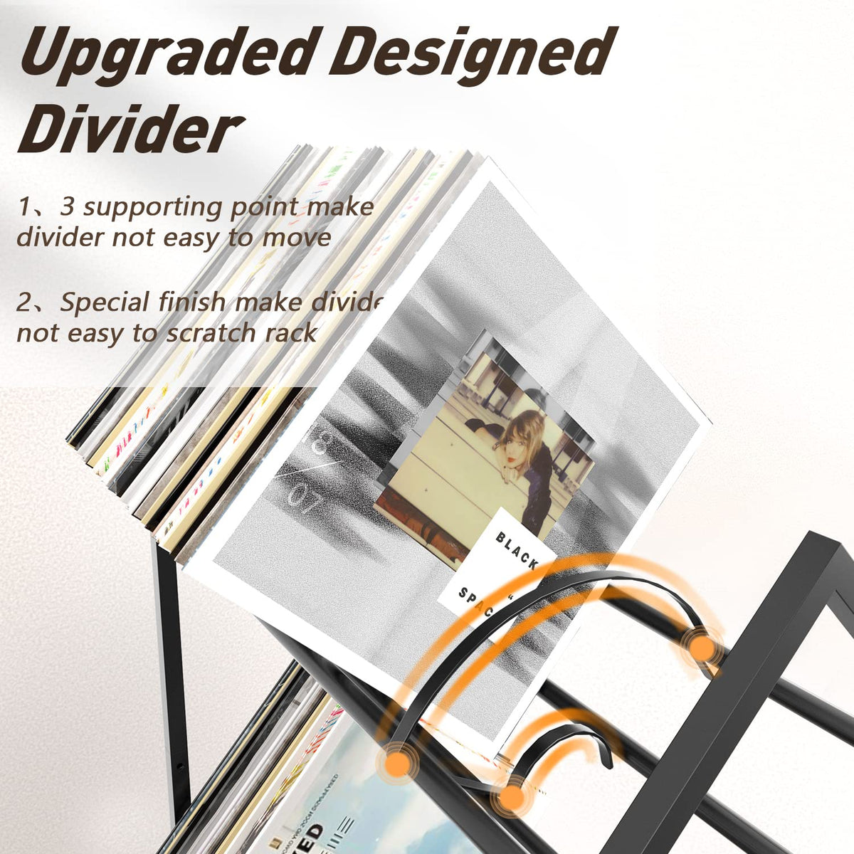 RUILALIFE carbon steel construction for sturdy, scratch-free storage.