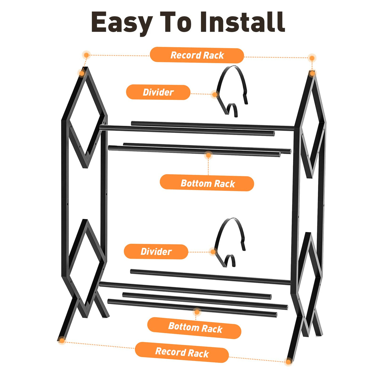RUILALIFE side baffles prevent tilting and slipping.