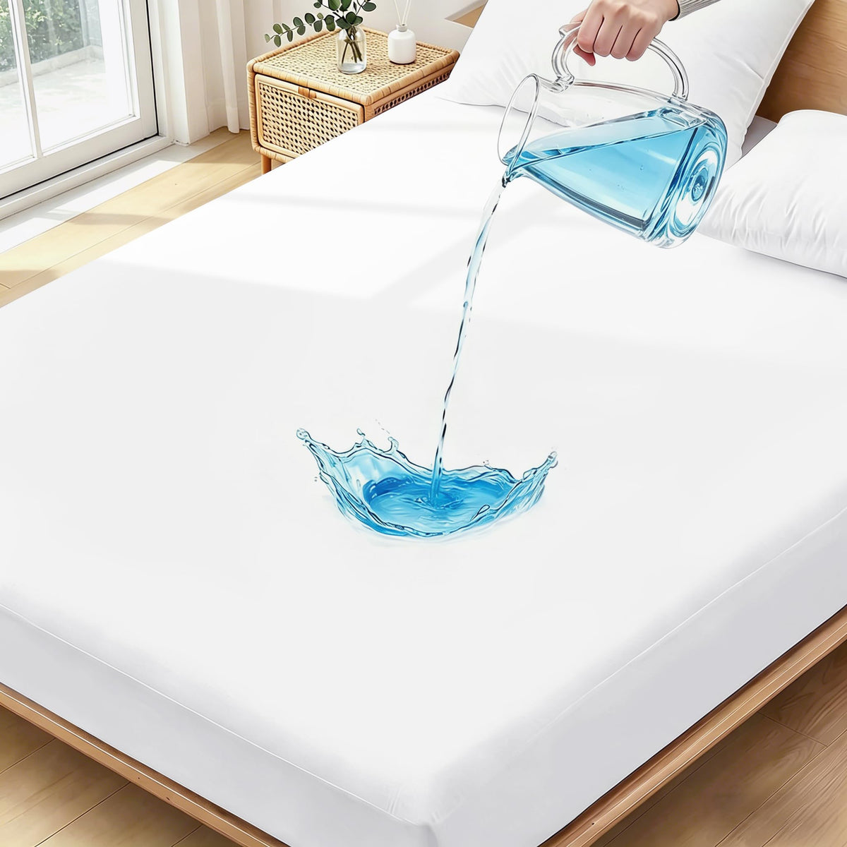 Ruili king-size mattress protector waterproof cover for peaceful sleep and liquid protection