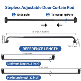 Ruiony front door coverage rod highlights doorway styling