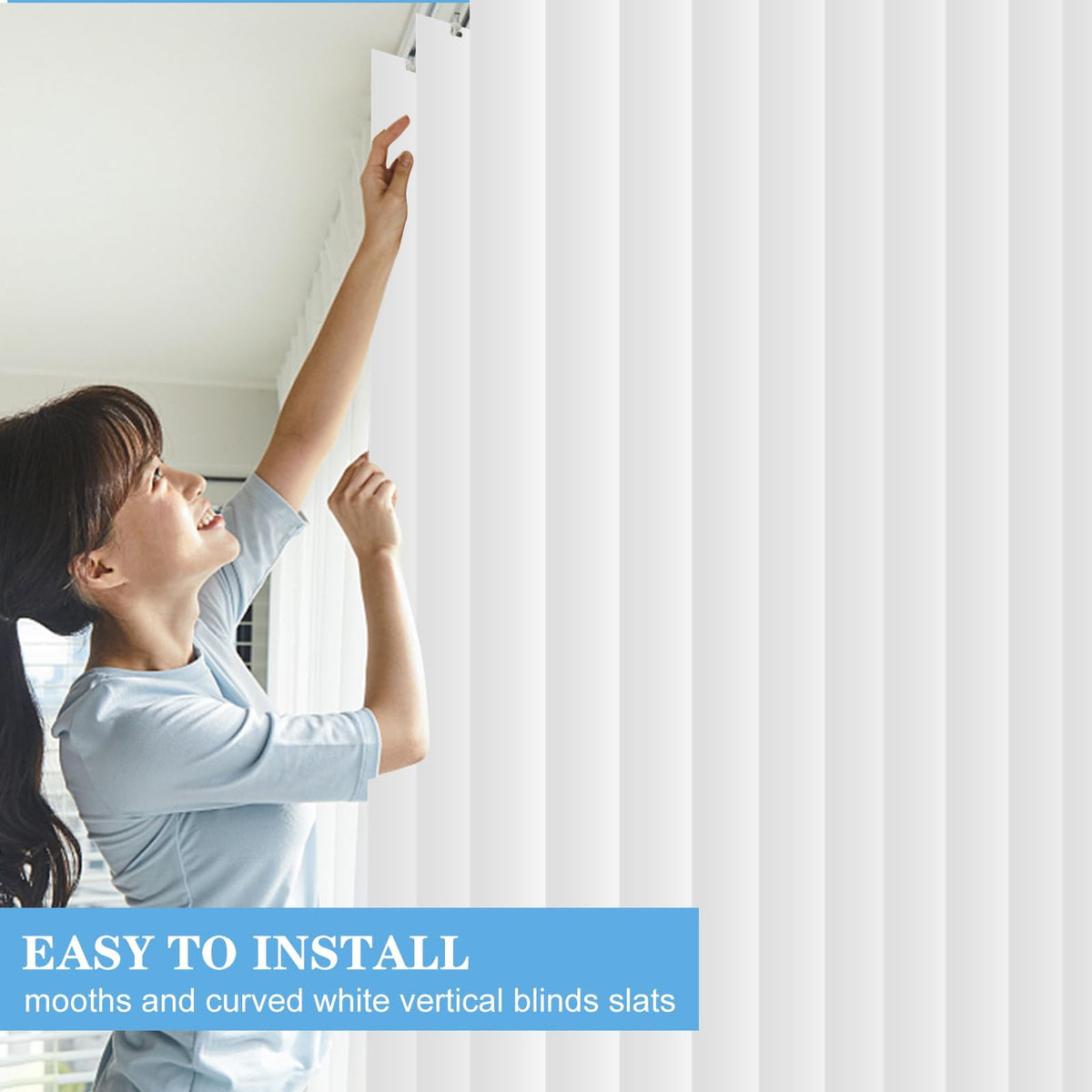 RUIYELE slats can be trimmed to fit window size
