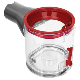 RUKHOOL V8 replacement dust bin front view showing compatibility with Dyson models for better cleaning