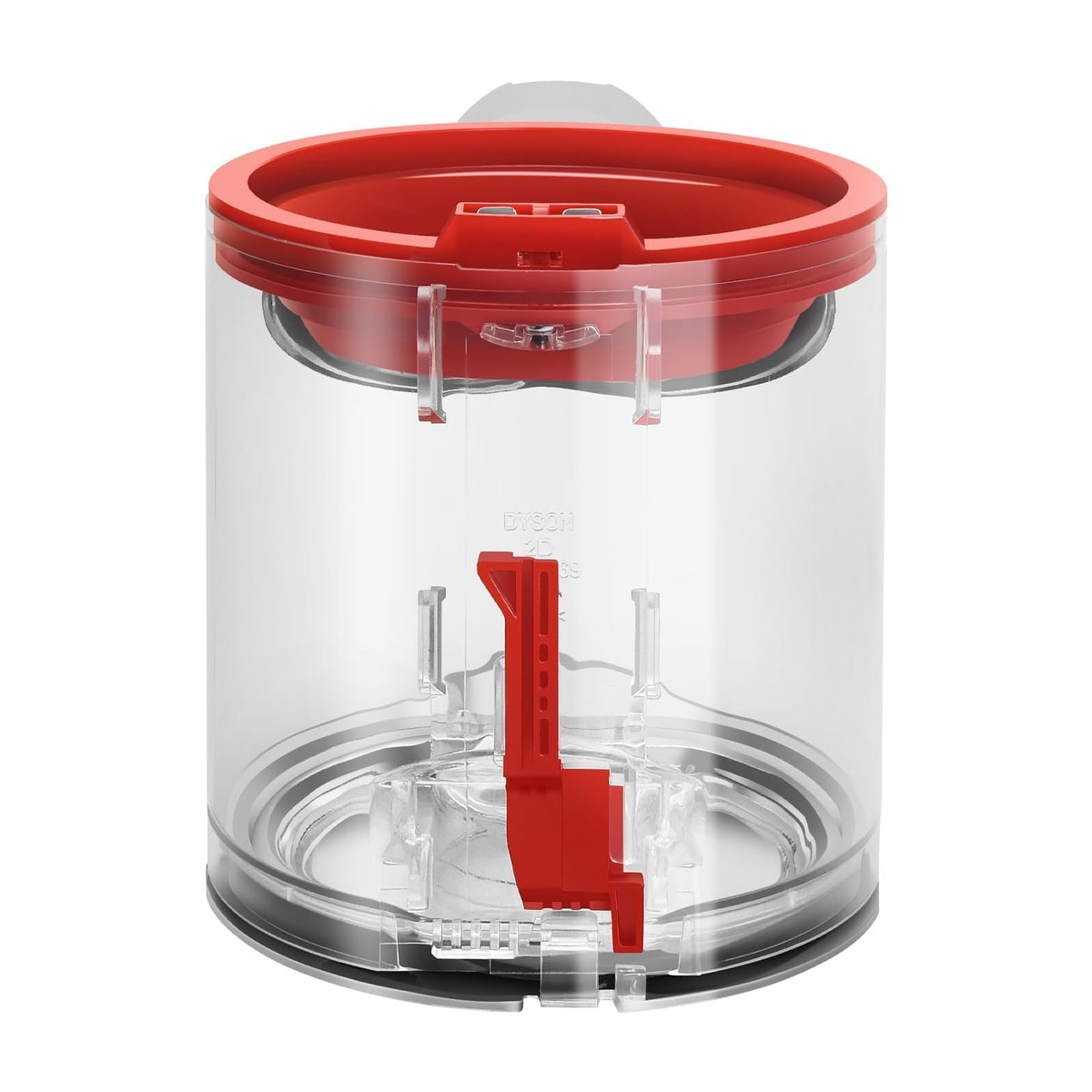 RUKHOOL V8 dust bin installed inside a Dyson for quick replacement readiness