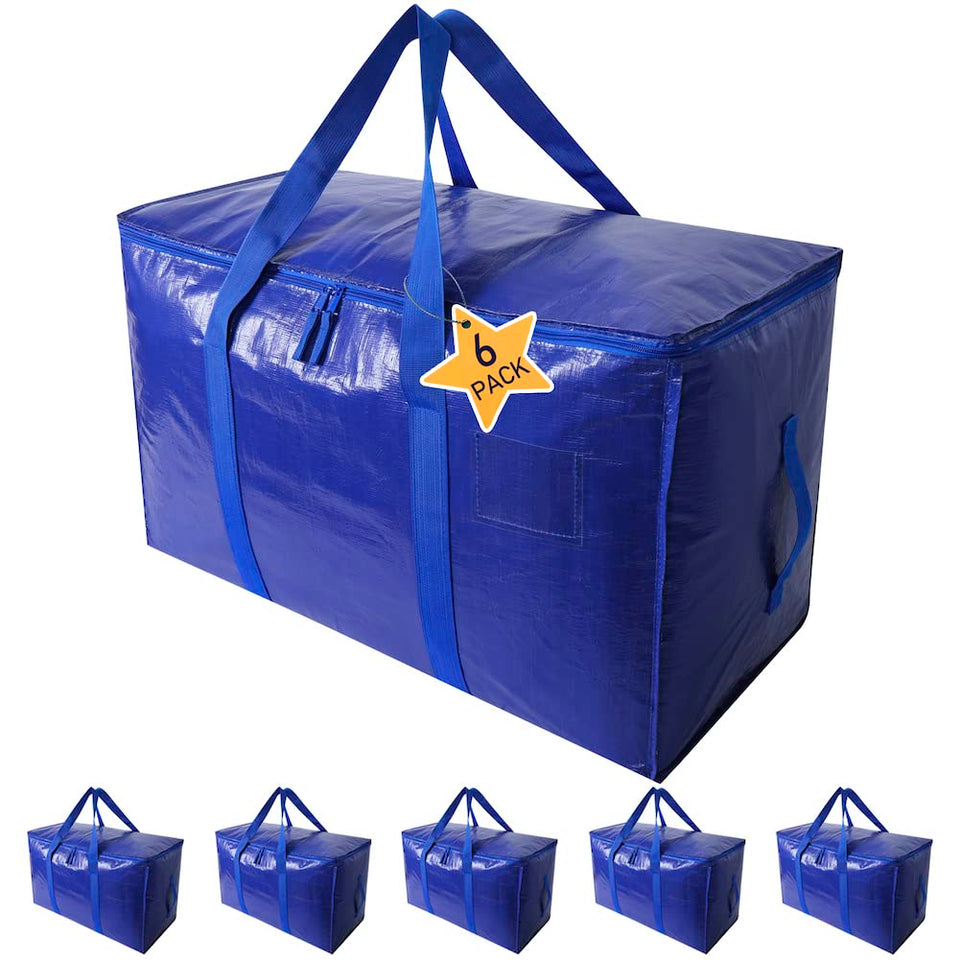 RUMENG moving bags front view showing large 24-gallon capacity for clothing