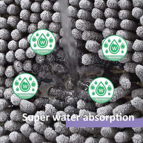 Run Helix absorbent chenille fibers deliver quick moisture absorption