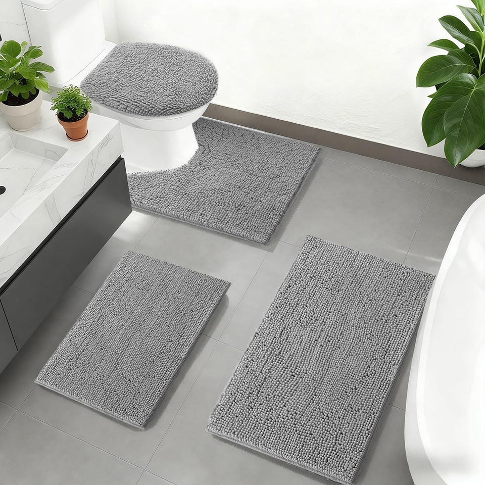 Run Helix small bath rug adds plush comfort to bathroom floors