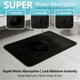 RUN HELIX machine washable bath mats for easy cleaning