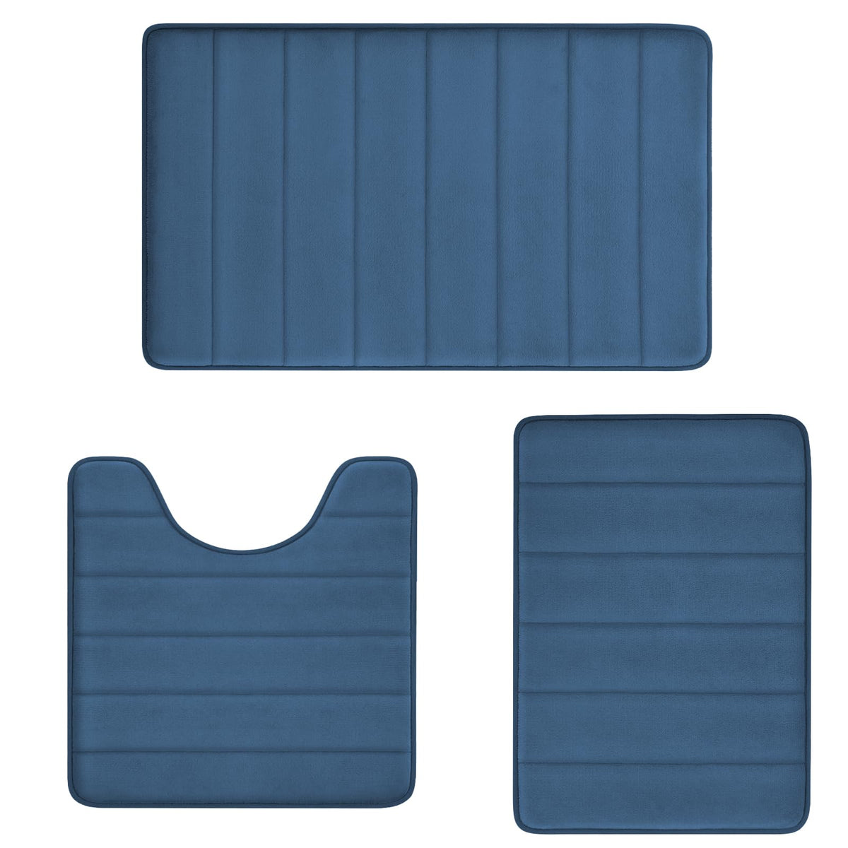 RUN HELIX memory foam bath mat small, plush softness for step-after-shower comfort.