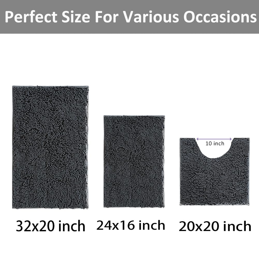 RUN HELIX U-shaped bath mat 20x20 provides cushioned support on tile floors.