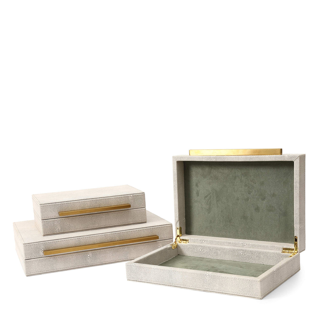 RUNYAO Kingflux boxed set displayed stacked on a console for organized storage