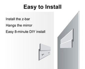 Ruomeng 48x12 inch mirror ideal for entryways and hallways