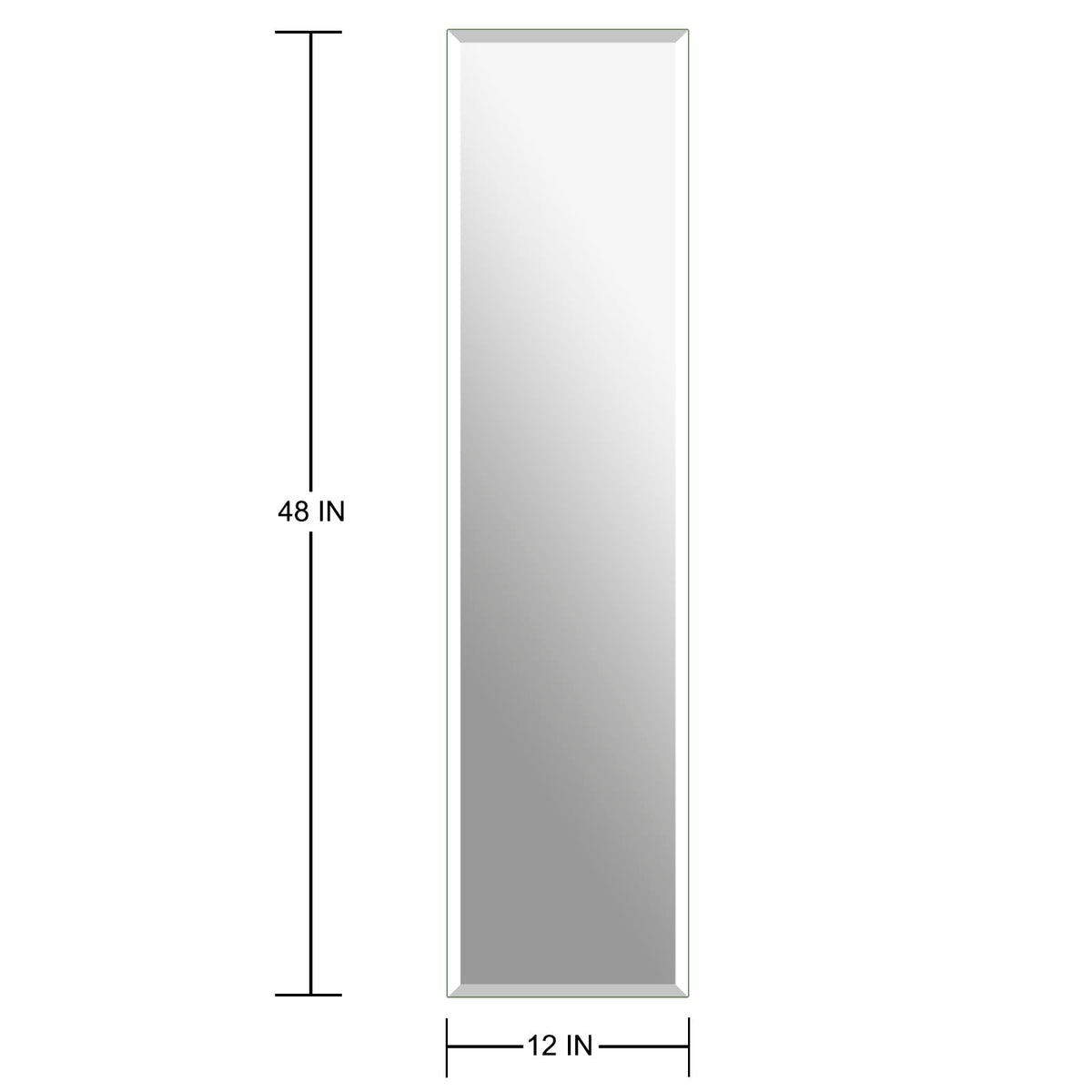 Ruomeng frameless full-length mirror securely packaged for safe shipping